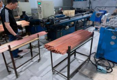 Contenedor de condensador industrial de tubo de cobre para evaporadores interiores 2